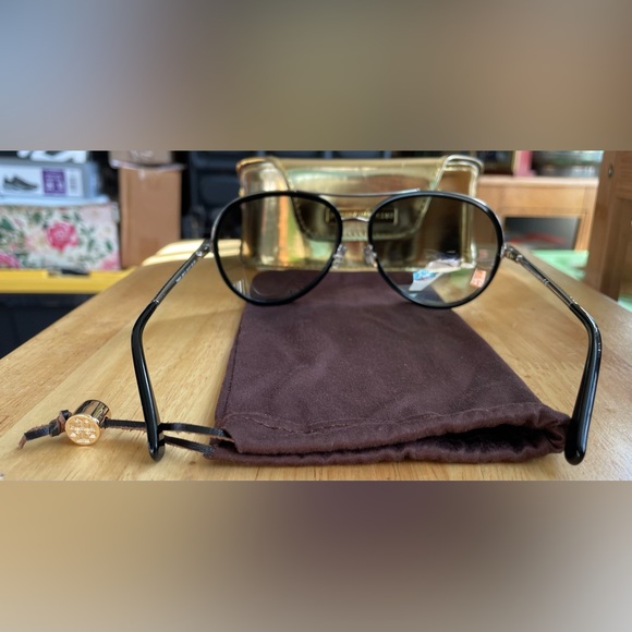 Tory Burch Aviator Black/Silver Sunglasses main image 8